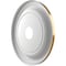 Ekena Millwork PVC Medallion (Canopies up to 11 1/2"), 19"OD x 3 1/2"ID x 1 1/2"P, Metallic Vintage Gold CMP19TRDVG - alternate 2